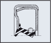 Bague d'étanchéité type AC 100,01 x 127 x 11,91 NITRILE (NBR)
