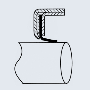 Bague d'étanchéité BB2  boitier Inox surpression 10 bar 60 x 80 x 8 P.T.F.E. homologué FDA