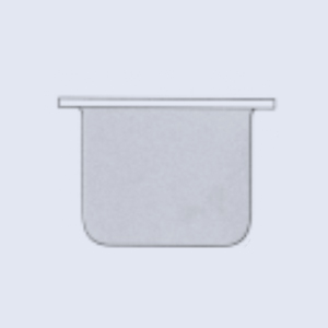 Butée cylindrique 4 trous fixations 150 x 125 x 185 x 150 x 13,5 Caoutchouc naturel 55 Shore A