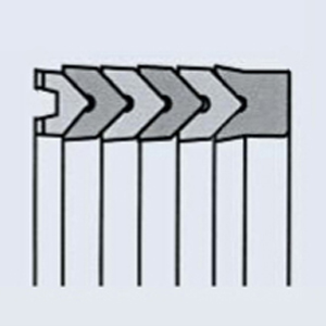 Joint chevron profil D6 390 x 420 x 50,5 NBR toilé