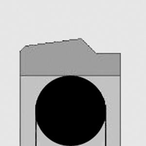 Joint composé simple effet pour piston, type PCSE 11,1 x 16 x 2,2 P.T.F.E. chargé bronze