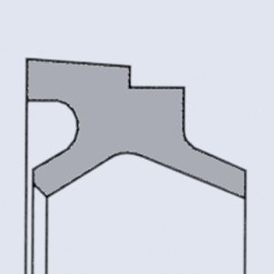 Joint de tige / racleur type SA2ST 250 x 265 x 9,5 x 13 NITRILE (NBR) 90 Shore A
