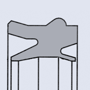 Joint de tige / racleur pneumatique type SA3ST 12 x 22 x 10,4 x 24 x 7,5 Polyuréthane 92 Shore A