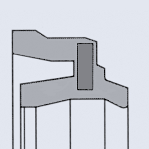 Joint de tige / racleur pneumatique, avec insert type SA4ST 12 x 22 x 7 x 9,5 x 24 NITRILE (NBR) 70 Shore A