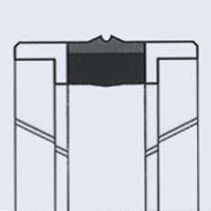 Joint tête de piston type SPDE 105 x 130 x 45 x 12,7 NBR toilé / Résine Acétale