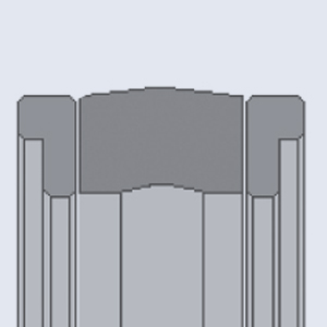 Joint tête de piston type SPM 100 x 125 x 32 x 10 NBR / Résine Acétale