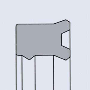 Joint de tige type STS/L 28 x 38 x 6,3 x 7,3 Polyuréthane 92 Shore A