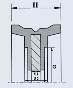 Joint de piston pneumatique TDUO 200 x 27 x 35 NBR / Acier 70 Shore A