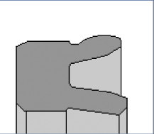 Joint de piston type UESPE spécial pneumatique 14 x 20 x 2,55 x 3 Polyuréthane 80 Shore A